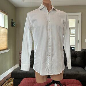 Hugo Boss, 17L, White Woven Cotton